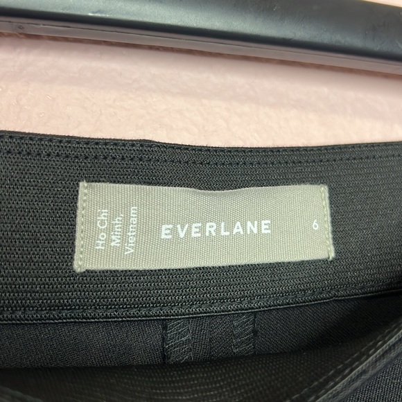 Everlane The Side-Zip Cotton Stretch Black Work Pants. Size 6 - Picture 6 of 12